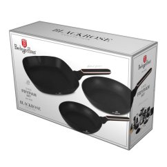 BERLINGERHAUS Sada pánví s titanovým povrchem 3 ks Black Rose Collection