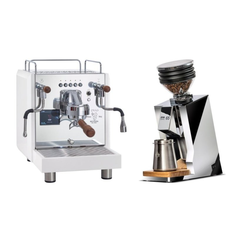 Bezzera DUO DE White + Eureka Mignon Zero 65 Speedy ALL PURPOSE chróm