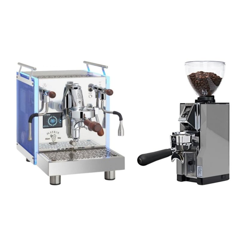 Bezzera Matrix MN + Eureka Mignon Libra 65 All Purpose, CR chrome