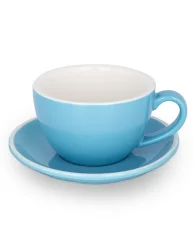 Epic šálek+podšálek 360 ml modrý 6 ks