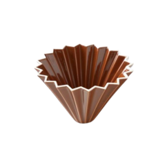 Keramický dripper Origami M hnedý