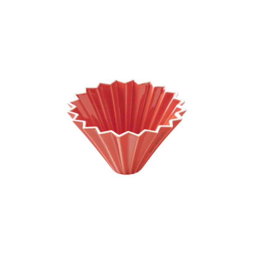 Origami keramický dripper S červený