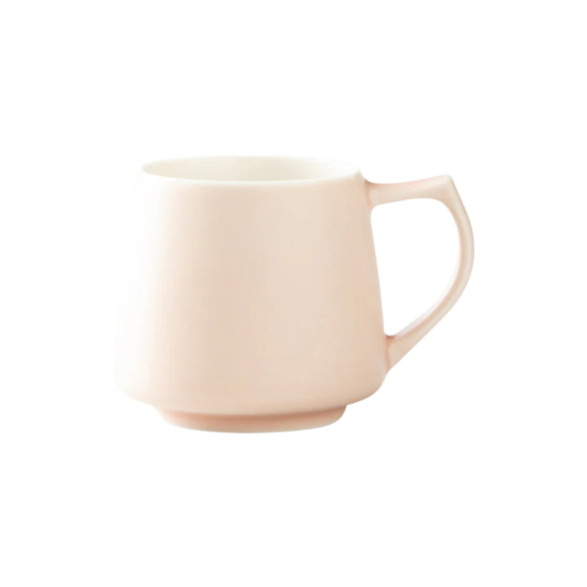 Origami Aroma porcelánový hrnek 320 ml matně růžový