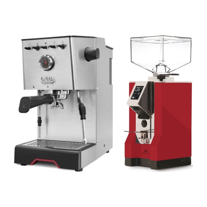 Gaggia Classic GT + Eureka Mignon Specialita, CR Ferrari red