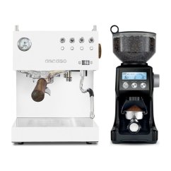 Ascaso Steel DUO PID White + Mlýnek Sage BCG820BTR Black