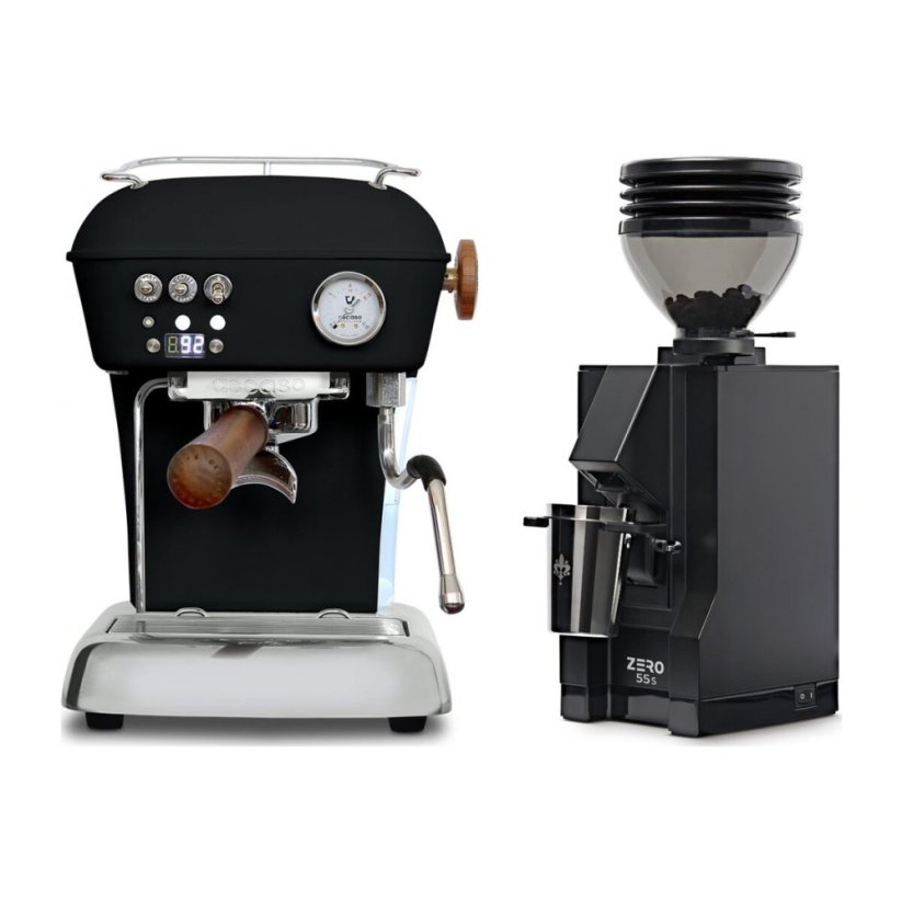 Ascaso DREAM PID Dark Black + Eureka Mignon Zero 55s Black