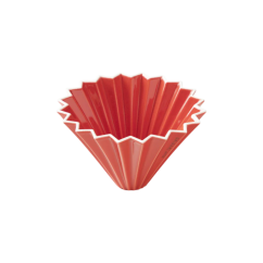 Origami keramický dripper M červený