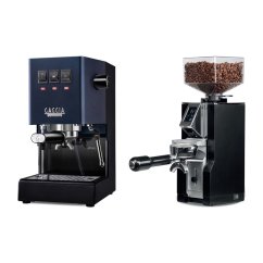 Gaggia Classic E24, modrá + Eureka Mignon Libra, CR black