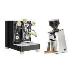 LELIT Bianca  V3  PL162T  black + Eureka Mignon Zero 65 Speedy ALL PURPOSE white