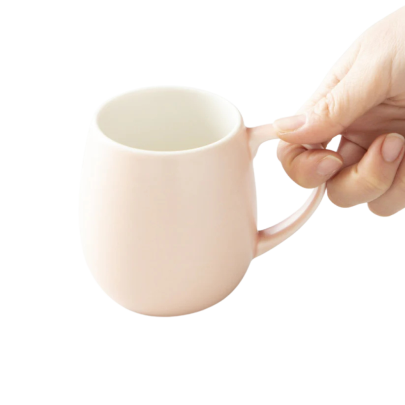 Origami Aroma Barrel porcelánový hrnček 320 ml matný ružový