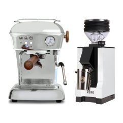 Ascaso DREAM PID leštěný hliník + Eureka Mignon Zero, BL white