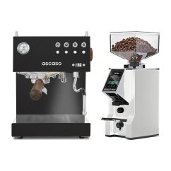 Ascaso Steel DUO PID Black + Eureka Mignon Specialita Smart, CR White
