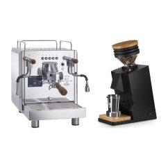 Bezzera DUO DE + Eureka Mignon Single Dose, Black & Oak