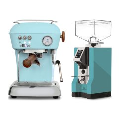 Ascaso DREAM PID Kid Blue + Eureka Mignon Specialita, CR Tiffany blue