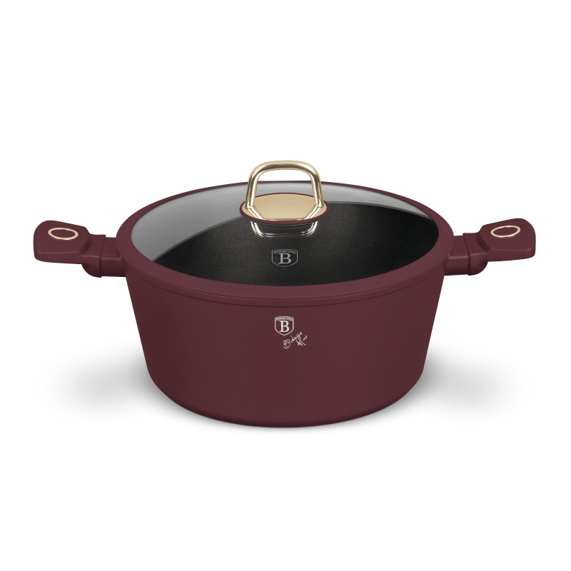 BERLINGERHAUS Kastrol s titanovým povrchem a poklicí 28 cm Leonardo Collection