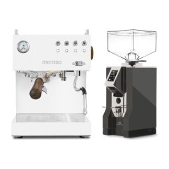 Ascaso Steel DUO PID White + Eureka Mignon Specialita, CR Anthracite