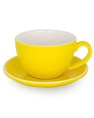 Epic šálek+podšálek 360 ml žlutý 6 ks