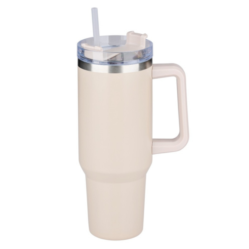 ALPINA Termohrnek dvoustěnný z nerezové oceli 1,2 l béžová