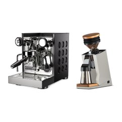 Rocket Espresso Appartamento TCA, black/black + Eureka Mignon Single Dose PRO, White & Oak