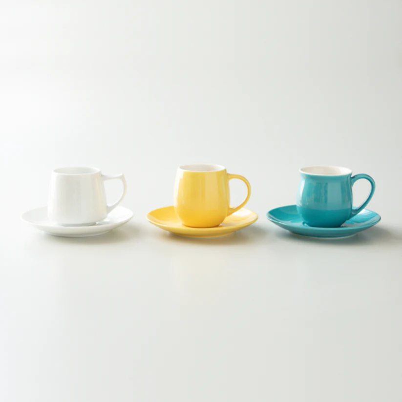Origami AromaCup porcelánový podšálek žlutý