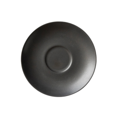 Origami AromaCup porcelánový tanierik čierny