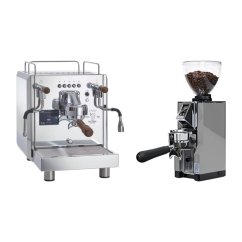 Bezzera DUO DE + Eureka Mignon Libra 65 All Purpose, CR chrome