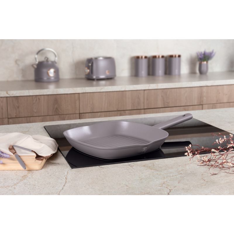 BERLINGERHAUS Pánev grilovací s titanovým povrchem 28 cm Taupe Collection