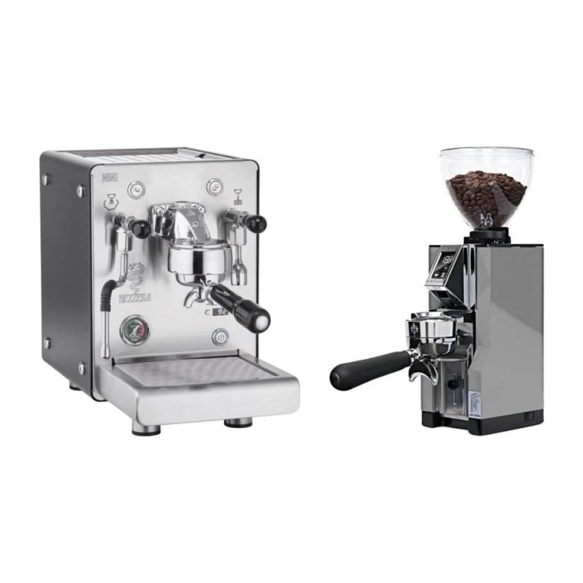 Bezzera NINI PID DE black + Eureka Mignon Libra 65 All Purpose, CR chrome