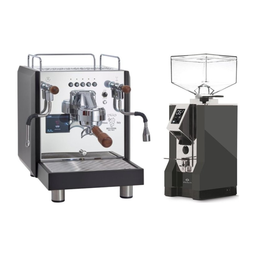 Bezzera DUO DE Black + Eureka Mignon Specialita, CR Anthracite