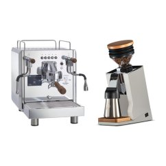 Bezzera DUO DE + Eureka Mignon Single Dose PRO, White & Oak