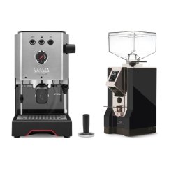 Gaggia Classic Up stříbrná + Eureka Mignon Specialita, CR Black