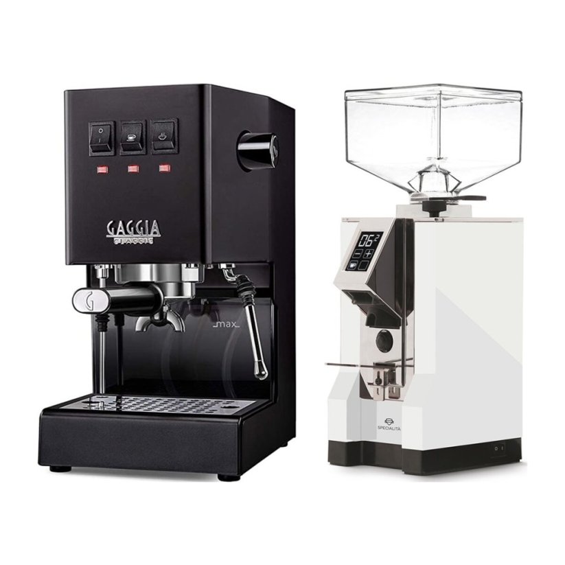 Gaggia Classic E24, černá + Eureka Mignon Specialita, CR White