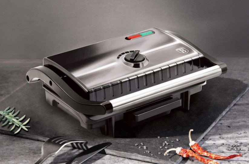 BERLINGERHAUS Elektrický kontaktní gril s nepřilnavým povrchem Carbon PRO Line