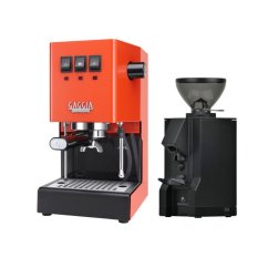 Gaggia Classic E24, oranžová + Eureka Mignon Manuale, BL black