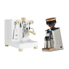 LELIT Bianca V3 PL162T white + Eureka Mignon Single Dose PRO, White & Oak