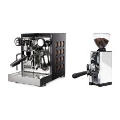 Rocket Espresso Appartamento TCA, black/copper + Eureka Mignon Libra 65 All Purpose, CR white