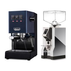 Gaggia Classic E24, modrá + Eureka Mignon Specialita, CR Chrome
