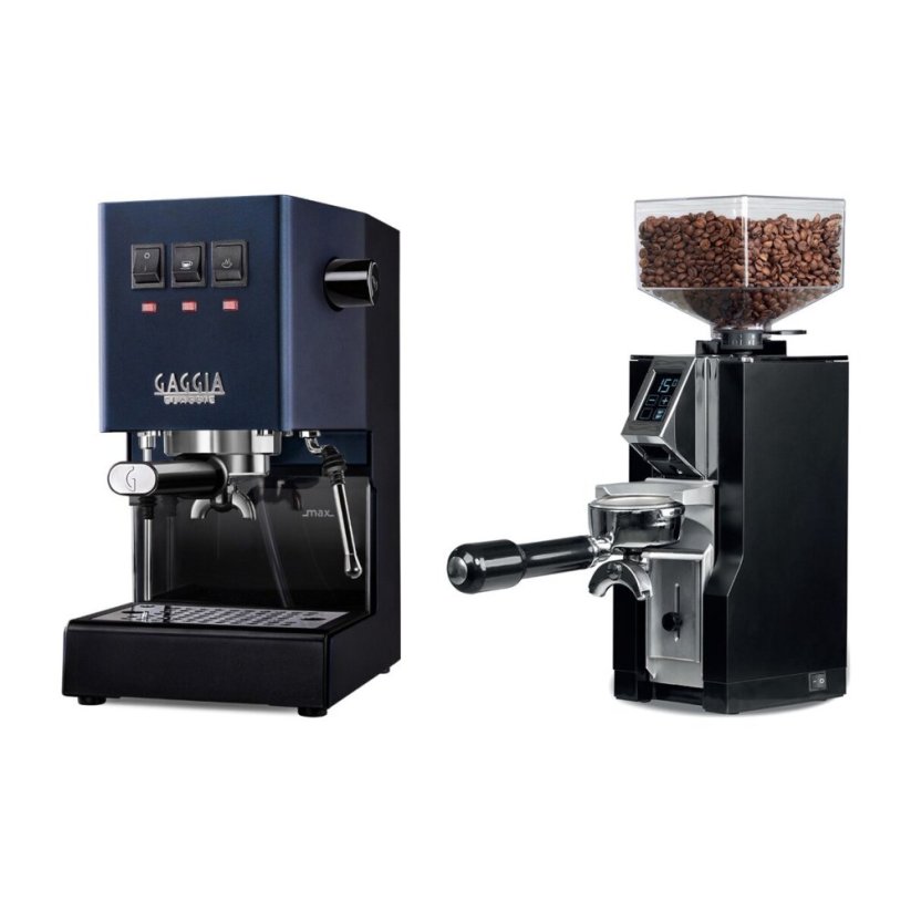 Gaggia Classic E24, modrá + Eureka Mignon Libra, CR black