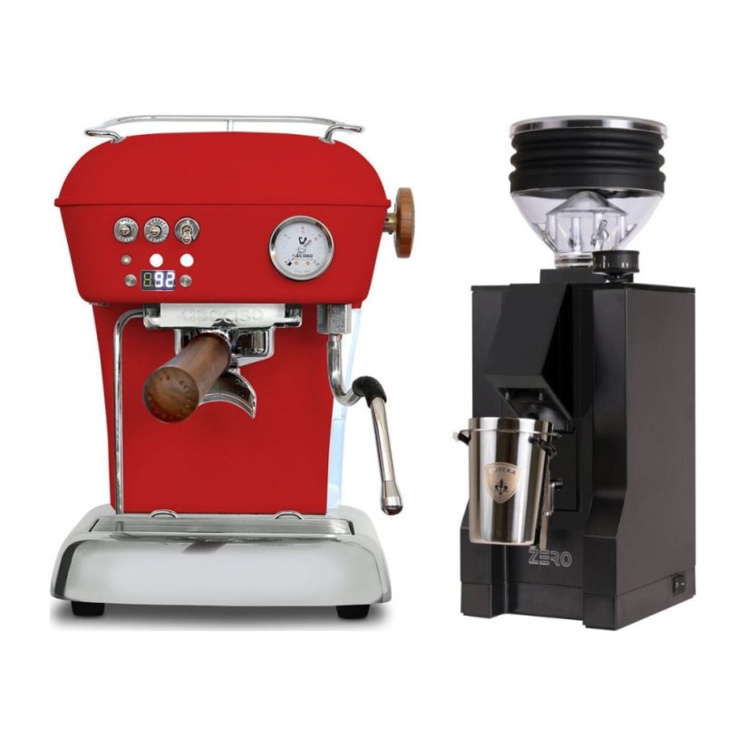 Ascaso DREAM PID Love Red + Eureka Mignon Zero, BL Black