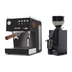 Ascaso Steel Uno PID black + Eureka Mignon Zero 55s Black