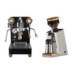 Lelit Mara PL62X X3 Black + Eureka Mignon Single Dose PRO, White & Oak
