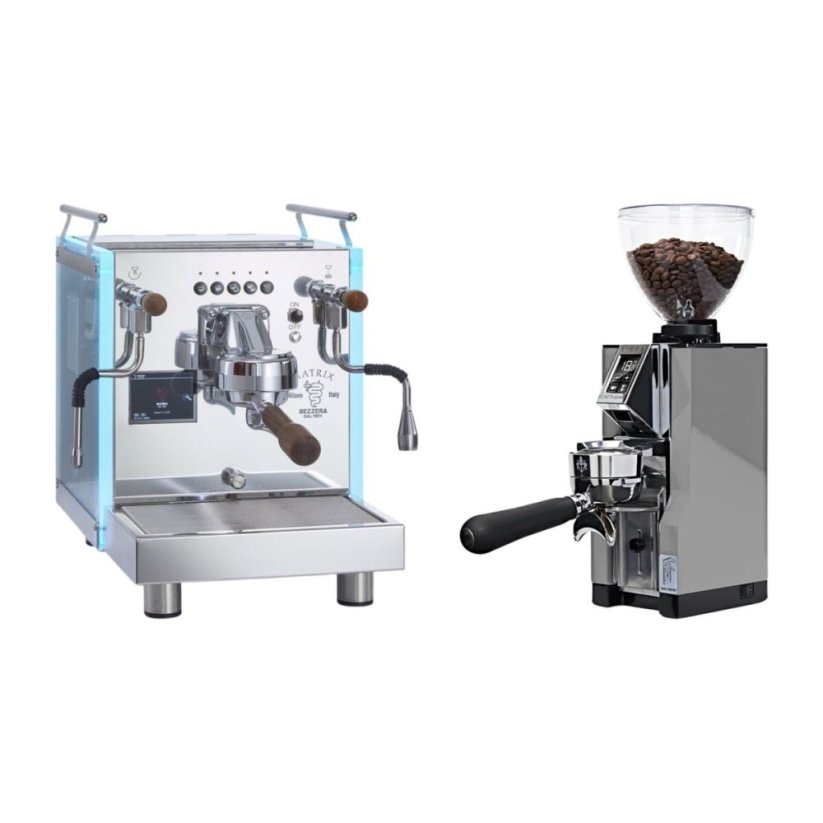 Bezzera Matrix DE + Eureka Mignon Libra 65 All Purpose, CR chrome