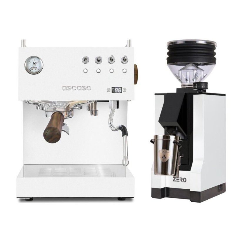 Ascaso Steel DUO PID White + Eureka Mignon Zero, BL white