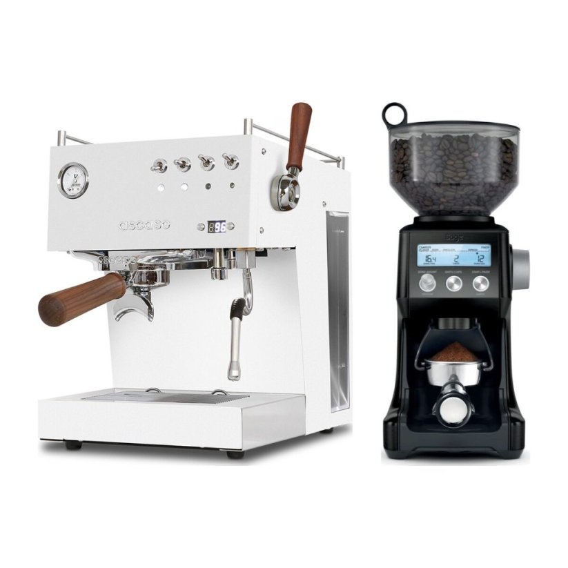 Ascaso Steel DUO PID PLUS, White&amp;Wood + mlynček Sage BCG820BTR black