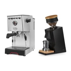 Gaggia Classic GT + Eureka Mignon Single Dose, Black & Oak