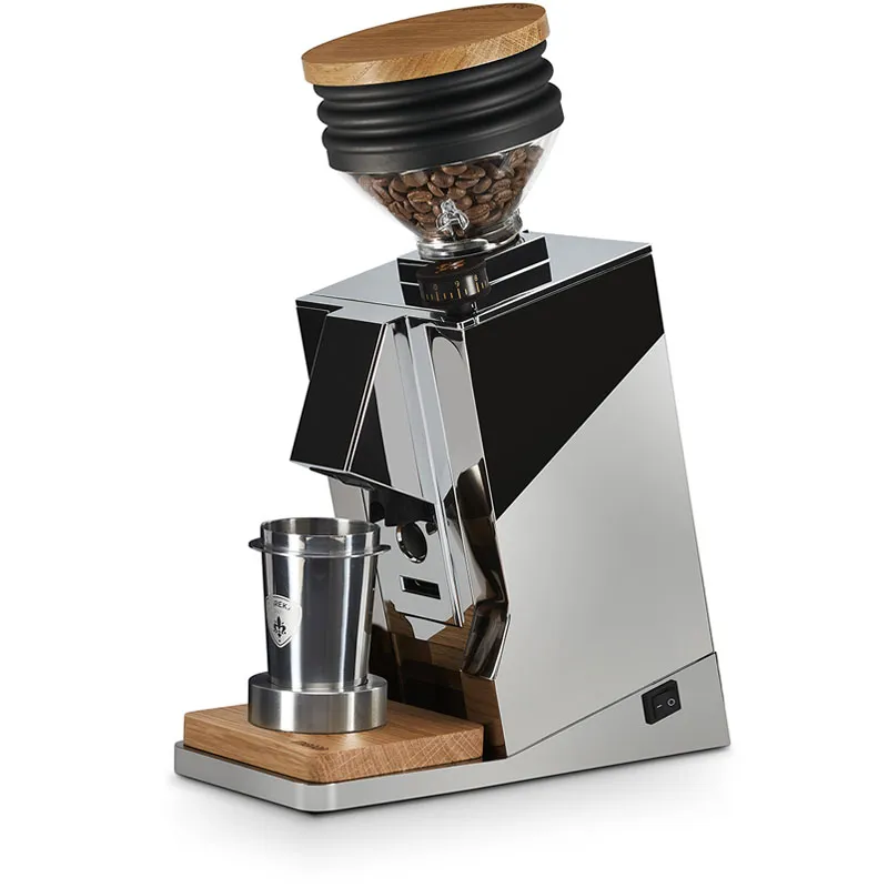 Eureka Mignon Single Dose, Chrome & Oak