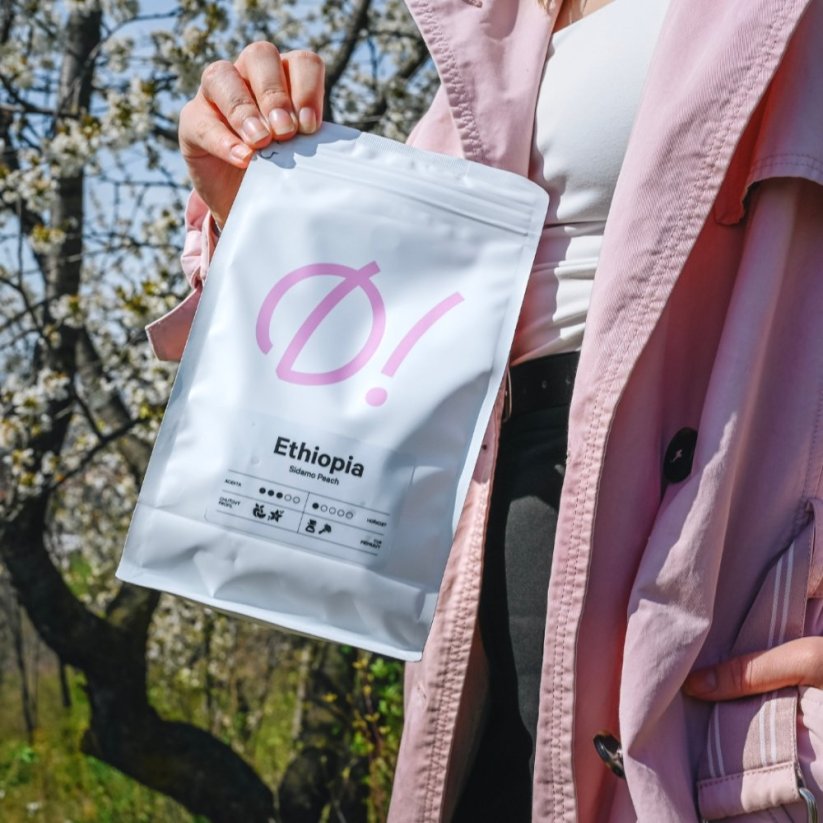 D! Ethiopia Sidamo Peach - Velikost balení - káva: 500 g