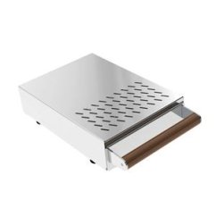 Odklepávač na kávu The Knock Drawer Co Grounds Control 5 Mirror/Walnut Handle