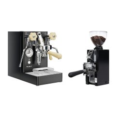 Lelit Mara PL62X V2, black + Eureka Mignon Libra 65 All Purpose, CR black