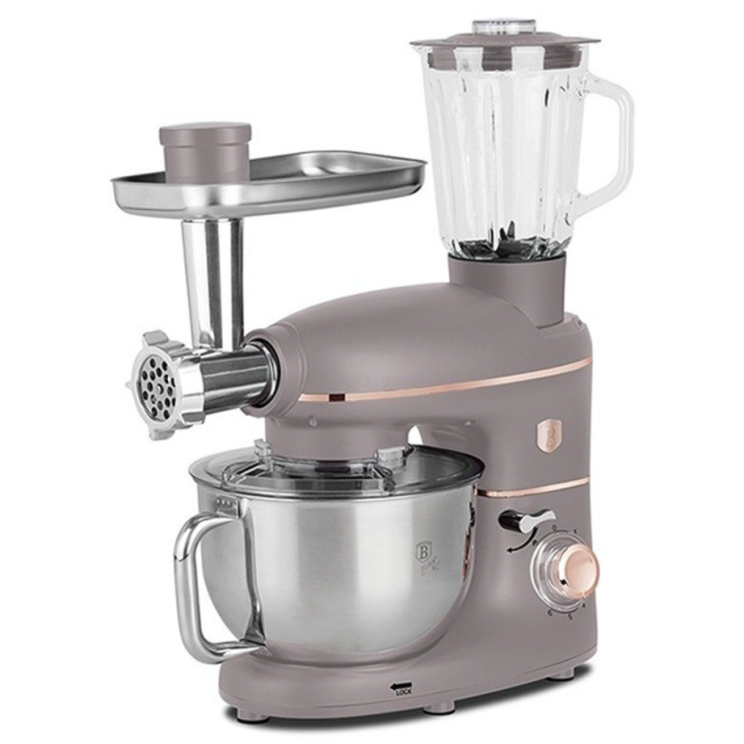 BERLINGERHAUS Kuchyňský robot s mlýnkem a mixérem 1500 W Taupe Collection